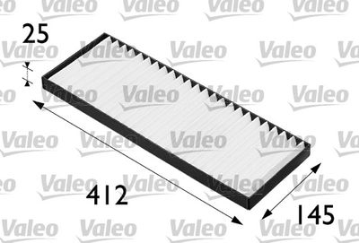 Filtre, kabin havası VALEO ESSENTIAL