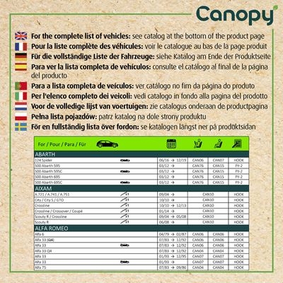 Silecek süpürgesi CANOPY