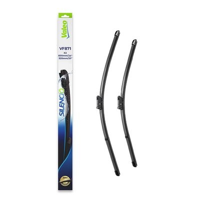 Silecek süpürgesi SILENCIO FLAT BLADE SET