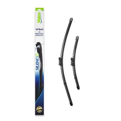 Silecek süpürgesi SILENCIO FLAT BLADE SET